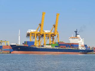 A container ship